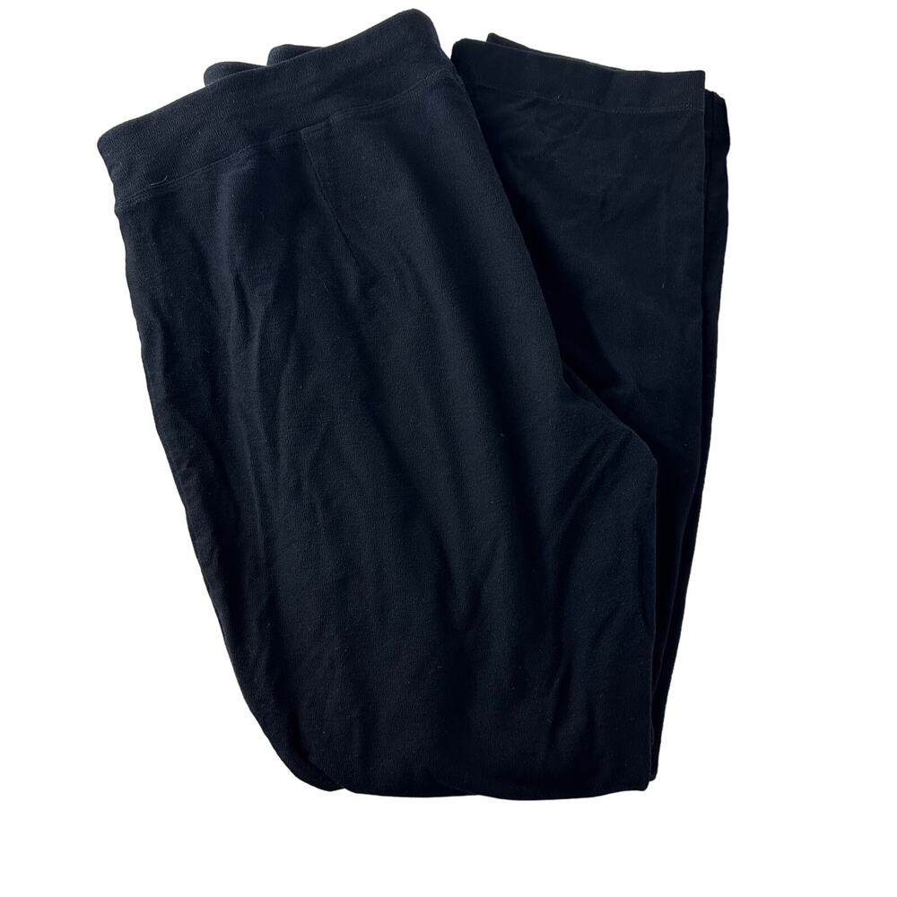 Eileen Fisher Womens Pull-On Straight Leg Ankle Mid Rise Black Pants Medium